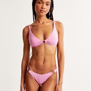 Abercrombie & Fitch Women's Pink Bikini Set (Look at Photos)